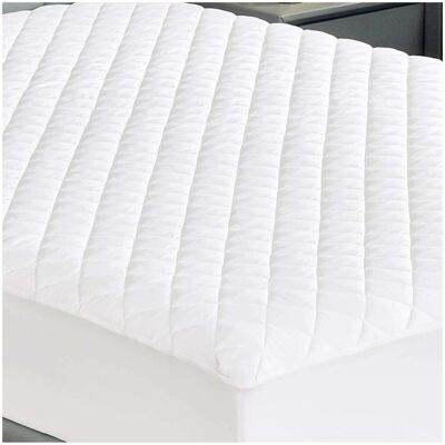 FeelGood Bedding LTD (SINGLE) Extra Deep Mattress Protector Quilted Bed Cover All Size UK FeelGood Bedding LTD (SINGLE) Extra Deep Mattress Protector Quilted Bed Cover All Size UK