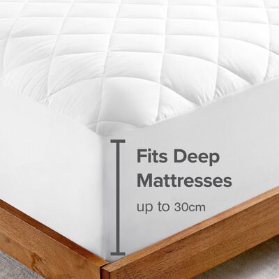 Unbranded (Single) Mattress Protector Extra Deep 30cm Bed Cover Unbranded (Single) Mattress Protector Extra Deep 30cm Bed Cover