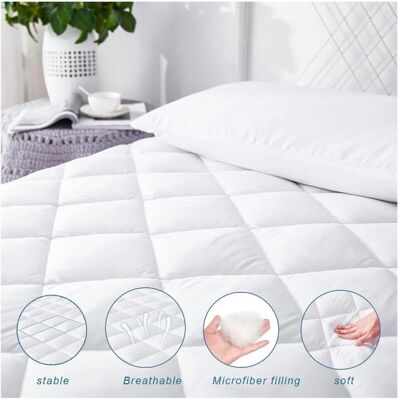 SUPREME BEDDING LTD (King Mattress Protectors) Mattress Protector Pad Quilted Fitted Bed Cover SUPREME BEDDING LTD (King Mattress Protectors) Mattress Protector Pad Quilted Fitted Bed Cover