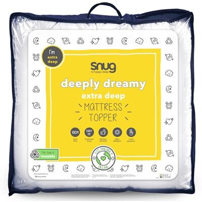Silentnight Snug Deeply Dreamy Double Mattress Topper - Quilted Soft Extra Thick 10cm Silentnight Snug Deeply Dreamy Double Mattress Topper - Quilted Soft Extra Thick 10cm