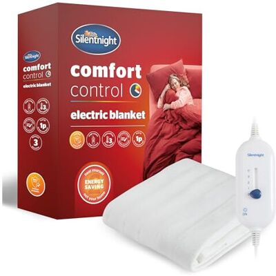 Silentnight Comfort Control Electric Blanket Double - Heated Electric Underblank Silentnight Comfort Control Electric Blanket Double - Heated Electric Underblank