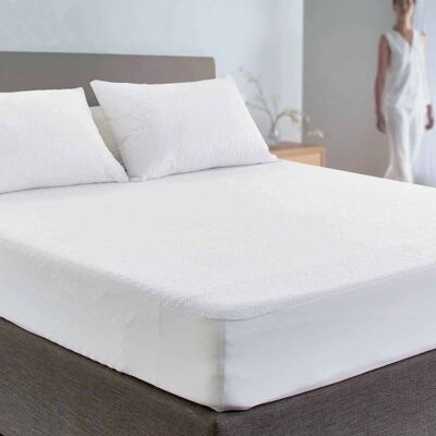 ASPIRE HOMEWARE (Super King Mattress Protector) Terry Waterproof Mattress Protector Fitted Cover ASPIRE HOMEWARE (Super King Mattress Protector) Terry Waterproof Mattress Protector Fitted Cover