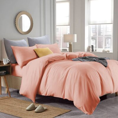 SUPREME BEDDING LTD Peach King Bedding Set - Bedding Set SUPREME BEDDING LTD Peach King Bedding Set - Bedding Set