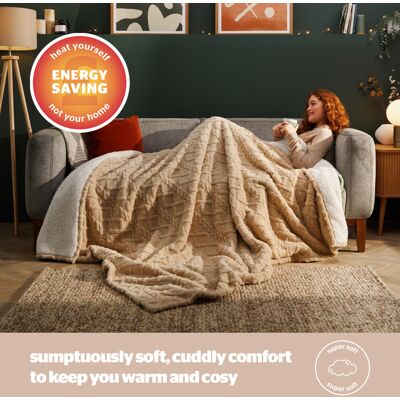 Silentnight - Snugsie Giant - Cable - 240x180 - Blanket Silentnight - Snugsie Giant - Cable - 240x180 - Blanket