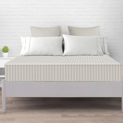 Imperial Rooms - King Bed - Stripe - Silver - Fitted Sheet Imperial Rooms - King Bed - Stripe - Silver - Fitted Sheet