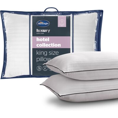 Silentnight Luxury Hotel Collection King Size Pillows, 2 Pack Silentnight Luxury Hotel Collection King Size Pillows, 2 Pack