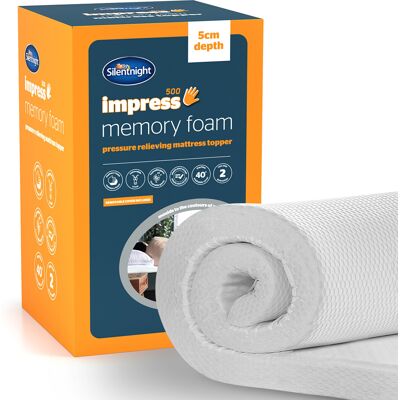(Double) Silentnight Impress Memory Foam Mattress Topper 5 (Double) Silentnight Impress Memory Foam Mattress Topper 5