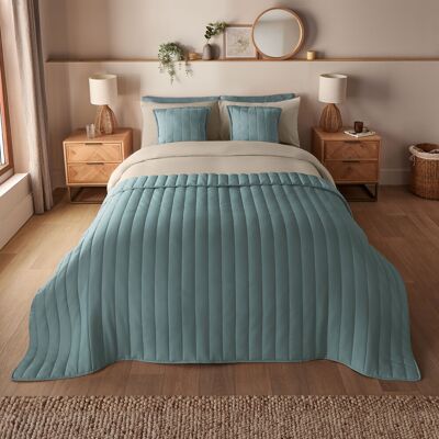 Silentnight - Supersoft Quilted - Blue - Bedspread Silentnight - Supersoft Quilted - Blue - Bedspread