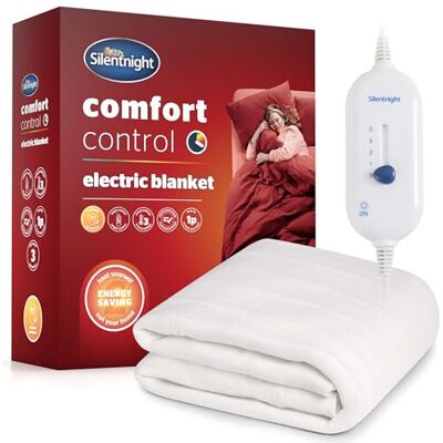 Silentnight Comfort Control Electric Blanket - Heated Electric Fitted Underblank Silentnight Comfort Control Electric Blanket - Heated Electric Fitted Underblank