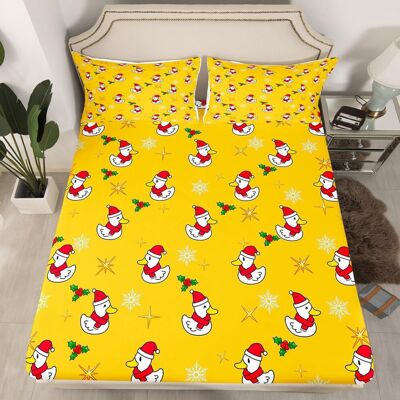 Unbranded (Multi 02, Double(No Comforter)) Cartoon Snowman Double Sheets Snowflake Christm Unbranded (Multi 02, Double(No Comforter)) Cartoon Snowman Double Sheets Snowflake Christm