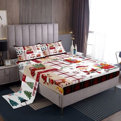 Unbranded (Multi 14, Single(No Comforter)) Christmas Truck Bed Sheets Set Double,Construct Unbranded (Multi 14, Single(No Comforter)) Christmas Truck Bed Sheets Set Double,Construct