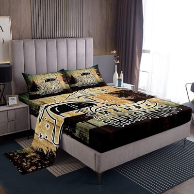 Unbranded (Multi 37, Single(No Comforter)) Christmas Truck Bed Sheets Set Double,Construct Unbranded (Multi 37, Single(No Comforter)) Christmas Truck Bed Sheets Set Double,Construct