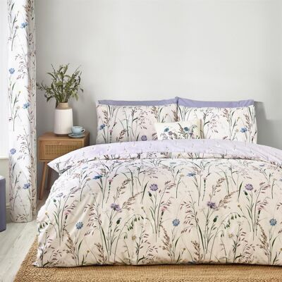 Catherine Lansfield Lilac Reversible Floral Bedding Set - Bedding Set Catherine Lansfield Lilac Reversible Floral Bedding Set - Bedding Set