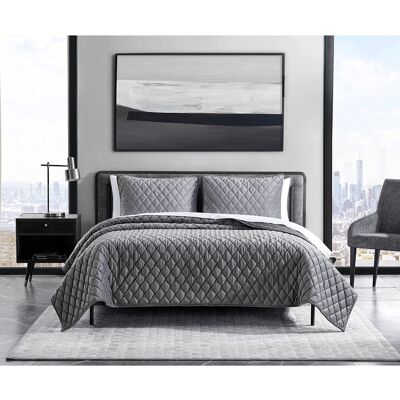 Vera Wang - Queen Quilt Set Super Soft Bedding Set with Matching Shams Modern Vera Wang - Queen Quilt Set Super Soft Bedding Set with Matching Shams Modern