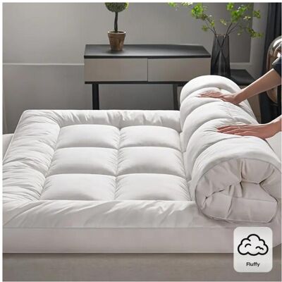 Unbranded (Double Size Topper (137 X 190 Cm)) Extra Thick Mattress Topper 10cm Deep Hotel Unbranded (Double Size Topper (137 X 190 Cm)) Extra Thick Mattress Topper 10cm Deep Hotel