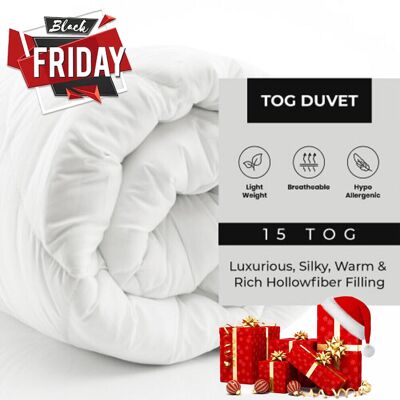 Oxford Homeware - Super King - 260x220 - 15 TOG - Duvet Oxford Homeware - Super King - 260x220 - 15 TOG - Duvet