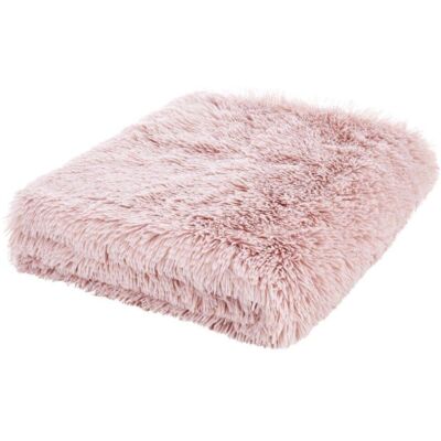 Catherine Lansfield Cuddly Deep Pile 150x200cm Blanket Throw Blush Pink Catherine Lansfield Cuddly Deep Pile 150x200cm Blanket Throw Blush Pink