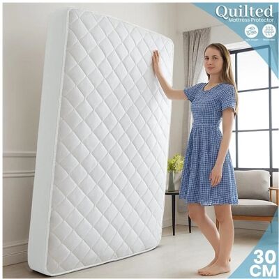 Imperial Rooms (Set of 2 SINGLE ) 2 Pack Mattress Protector Extra Deep 30CM Fitted Bed Cover Si Imperial Rooms (Set of 2 SINGLE ) 2 Pack Mattress Protector Extra Deep 30CM Fitted Bed Cover Si