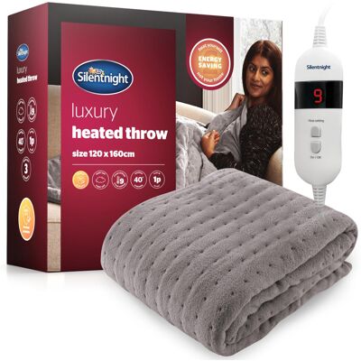 Silentnight Comfort Control Heated Throw Blanket Luxury Fleece Electric Heated Silentnight Comfort Control Heated Throw Blanket Luxury Fleece Electric Heated