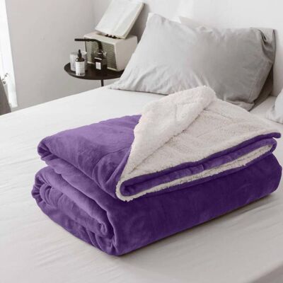 Moonlight Bedding Limited (Single, Purple) Heavy Thick Blanket Bed Throw-Single Double King Size-Warm Fluf Moonlight Bedding Limited (Single, Purple) Heavy Thick Blanket Bed Throw-Single Double King Size-Warm Fluf