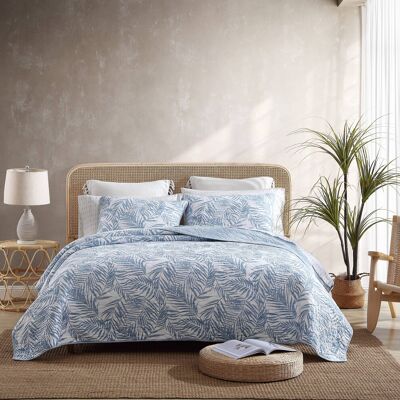Tommy Bahama - Twin Quilt Set Reversible Cotton Bedding with Matching Sham Tropi Tommy Bahama - Twin Quilt Set Reversible Cotton Bedding with Matching Sham Tropi