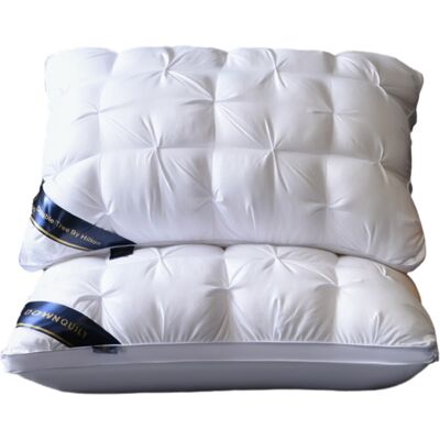 Unbranded Five-star hotel with washable feather and velvet neck pillow single non-collapse Unbranded Five-star hotel with washable feather and velvet neck pillow single non-collapse