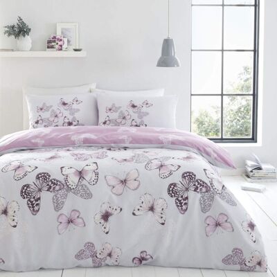 Catherine Lansfield Bedding Scatter Butterfly Single Duvet Cover Set with Pillow Catherine Lansfield Bedding Scatter Butterfly Single Duvet Cover Set with Pillow