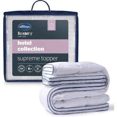 Silentnight Hotel Collection Mattress Topper King Size - Luxury Soft Silky Comfo Silentnight Hotel Collection Mattress Topper King Size - Luxury Soft Silky Comfo