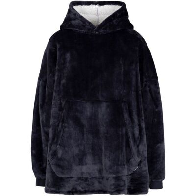 (One Size, Navy) Trespass Unisex Adult Cosiness Oversized Hoodie Blanket (One Size, Navy) Trespass Unisex Adult Cosiness Oversized Hoodie Blanket