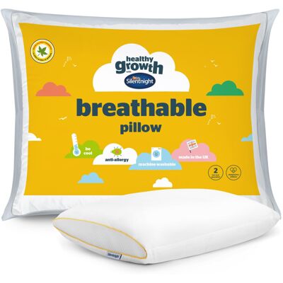 Silentnight Healthy Growth Breathable Pillow - Kids Pillow with Mesh Sides for a Silentnight Healthy Growth Breathable Pillow - Kids Pillow with Mesh Sides for a