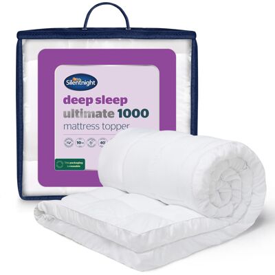 Silentnight Ultimate Deep Sleep 10cm Mattress Topper Single Bed - Luxury 4 Inch Silentnight Ultimate Deep Sleep 10cm Mattress Topper Single Bed - Luxury 4 Inch