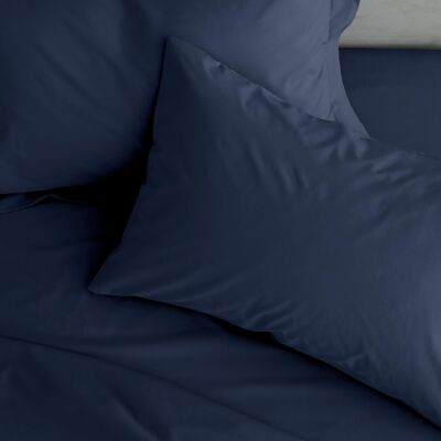 Catherine Lansfield Easy Iron Percale Standard Pillowcase Pair Navy Blue Catherine Lansfield Easy Iron Percale Standard Pillowcase Pair Navy Blue