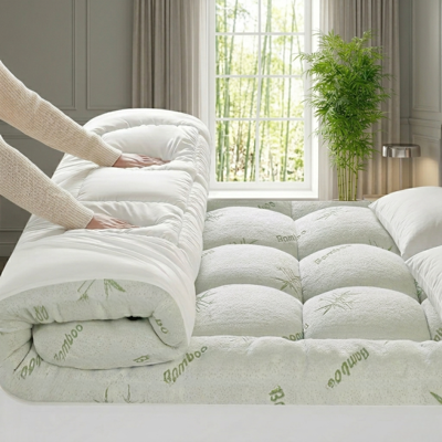 4AS King Luxury Thick Bamboo Mattress Topper 10cm 4AS King Luxury Thick Bamboo Mattress Topper 10cm