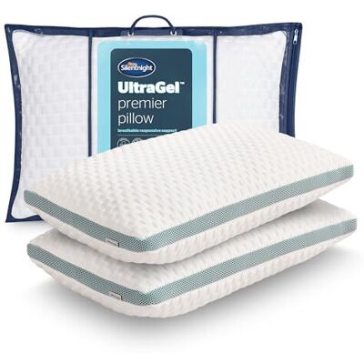 Silentnight Ultragel Support Pillows 2 Pack - Luxury Firm Support Pillows Respon Silentnight Ultragel Support Pillows 2 Pack - Luxury Firm Support Pillows Respon