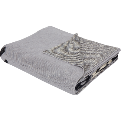 Beliani Kids Blanket Grey Cotton 130 x 180 cm Bed Throw - Kids Blanket Beliani Kids Blanket Grey Cotton 130 x 180 cm Bed Throw - Kids Blanket