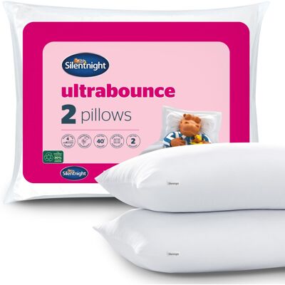 Silentnight Ultrabounce Pillows 2 Pack – Soft Medium Support Comfortable Bouncy Silentnight Ultrabounce Pillows 2 Pack – Soft Medium Support Comfortable Bouncy