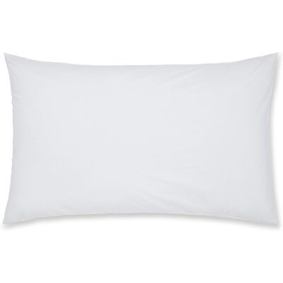 Catherine Lansfield Easy Iron Percale Standard Pillowcase Pair White Catherine Lansfield Easy Iron Percale Standard Pillowcase Pair White