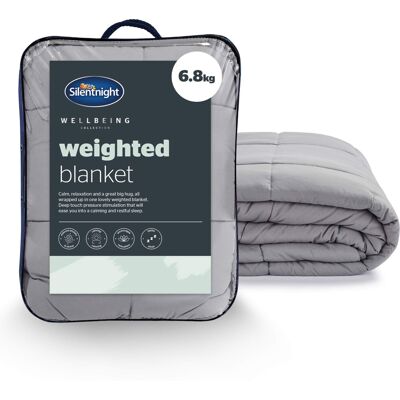 Silentnight Wellbeing Weighted Blanket - Anxiety & Stress Relief for Adults Inso Silentnight Wellbeing Weighted Blanket - Anxiety & Stress Relief for Adults Inso