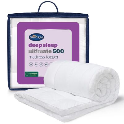Silentnight Deep Sleep 5cm King Mattress Topper - Luxury Soft 5cm Thick Deep Mat Silentnight Deep Sleep 5cm King Mattress Topper - Luxury Soft 5cm Thick Deep Mat
