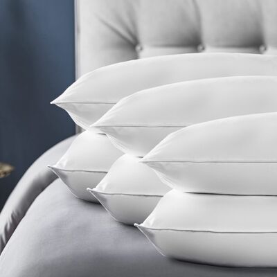 Silentnight Feather & Down Pillow 6 Pack Luxury Soft Snug Comfy Natural Duck Bed Silentnight Feather & Down Pillow 6 Pack Luxury Soft Snug Comfy Natural Duck Bed