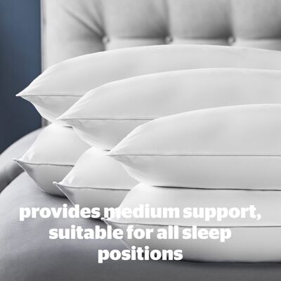 Silentnight Feather & Down Pillow 6 Pack Luxury Soft Snug Comfy Natural Duck Bed Silentnight Feather & Down Pillow 6 Pack Luxury Soft Snug Comfy Natural Duck Bed