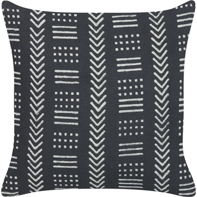 Beliani Cotton Cushion Geometric Pattern 45 x 45 cm Black and White Beliani Cotton Cushion Geometric Pattern 45 x 45 cm Black and White