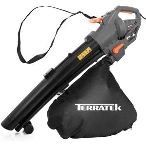 Terratek 3000W Corded Leaf Blower & Vacuum, 3-in-1 Mulcher, Garden Vac & Hoover Terratek 3000W Corded Leaf Blower & Vacuum, 3-in-1 Mulcher, Garden Vac & Hoover