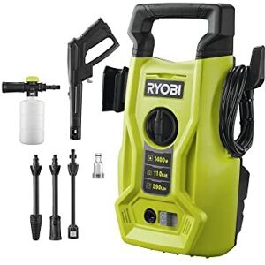 Ryobi RY110PWA 1400W 110bar Pressure Washer, Hyper Green,5133005366 Ryobi RY110PWA 1400W 110bar Pressure Washer, Hyper Green,5133005366