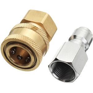 GreenZech Pressure Washer Quick Release Adapter 3/8 Inch 14.8mm Coupling Connector Set GreenZech Pressure Washer Quick Release Adapter 3/8 Inch 14.8mm Coupling Connector Set