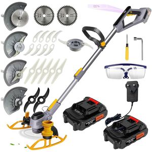 vivianus Cordless Grass Strimmer/Edger with 2x 2.0Ah Batteries & Fast Charger - 3-in-1 Tr vivianus Cordless Grass Strimmer/Edger with 2x 2.0Ah Batteries & Fast Charger - 3-in-1 Tr