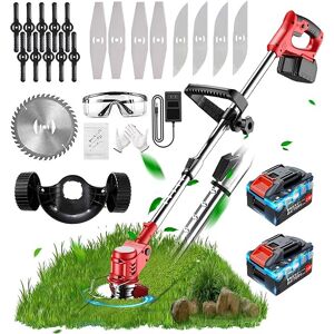 Wrneaoch Metal Blade Cordless Strimmer 21v Grass Trimmers Wrneaoch Metal Blade Cordless Strimmer 21v Grass Trimmers