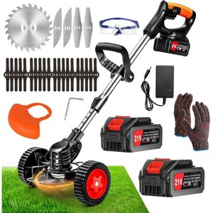 Unbranded (black) Cordless Trimmer 21 Volt Garden Trimmer with 2 x 4.0ah Batteries and 25 Unbranded (black) Cordless Trimmer 21 Volt Garden Trimmer with 2 x 4.0ah Batteries and 25