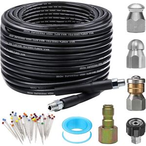Unbranded Sewer Jetter Kit For Pressure Washer 100 Ft, Newest 5800 Psi Drain Cleaner Hose Unbranded Sewer Jetter Kit For Pressure Washer 100 Ft, Newest 5800 Psi Drain Cleaner Hose