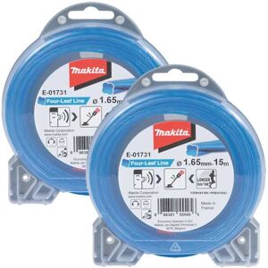 2x Makita E-01731 Brush Cutter Grass Trimmer Nylon Line 15m Low Noise DUR181Z 2x Makita E-01731 Brush Cutter Grass Trimmer Nylon Line 15m Low Noise DUR181Z